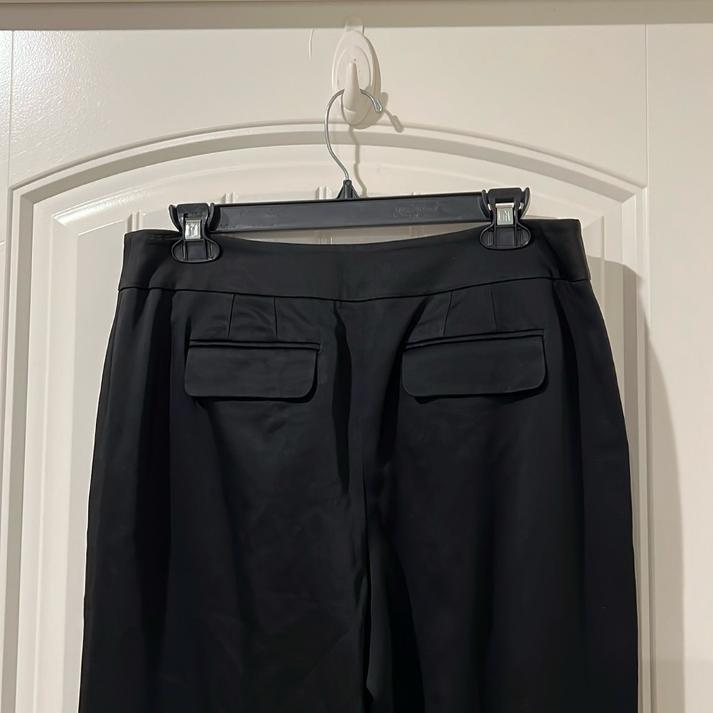 Ann Taylor MARGO FIT Wide Straight Leg Pants Black Fully Lined, Size 8 - Picture 4 of 9